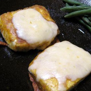 カレー風味♪チーズ豆腐ステーキ